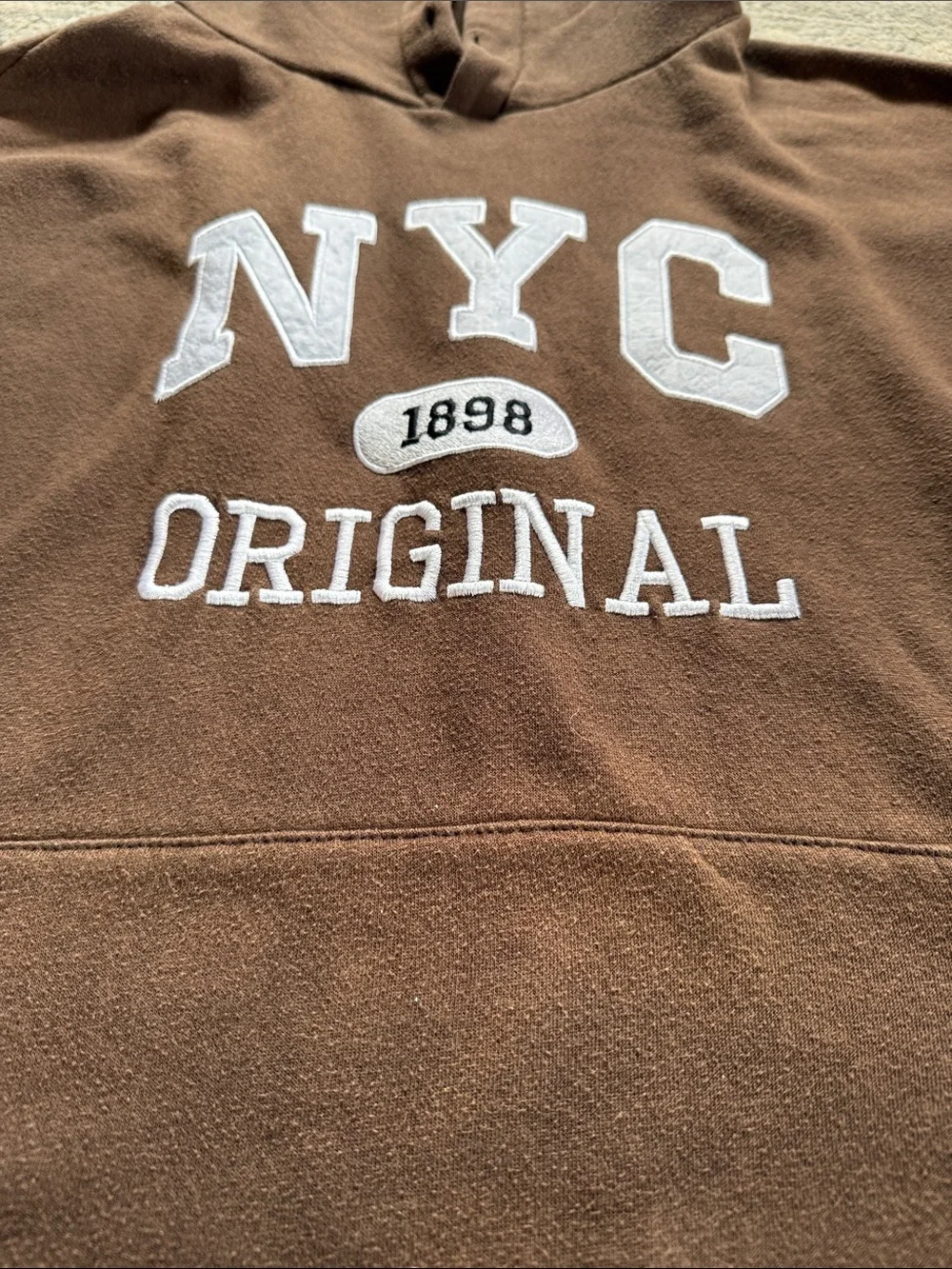 Brown NYC Original Pullover Hoodie - Men's Casual Hoodie